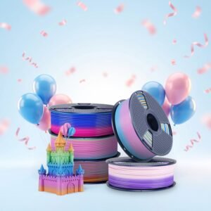 Alternative view of [MOQ: 3KG] PLA, SILK, PETG Rainbow Filament 3D Printer Filament 1KG